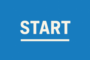 堺市内にある個別指導塾「ハッピースマイル」の全教室で共通する“学びのスタート”を象徴するデザイン画像。青い背景に大きく「START」の文字が配置され、これから勉強を始めたい小学生・中学生・高校生の第一歩を応援する雰囲気を表現。白鷺・深井・鳳・大小路・栂・美木多・萩原天神・初芝・上野芝・北花田・諏訪ノ森・堺市駅など、堺市エリアの全教室で新しい学びがここから始まることをイメージさせる。