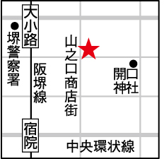 個別指導のハッピースマイル 大小路教室 周辺地図