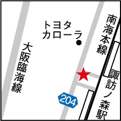 個別指導のハッピースマイル 諏訪ノ森教室 周辺地図